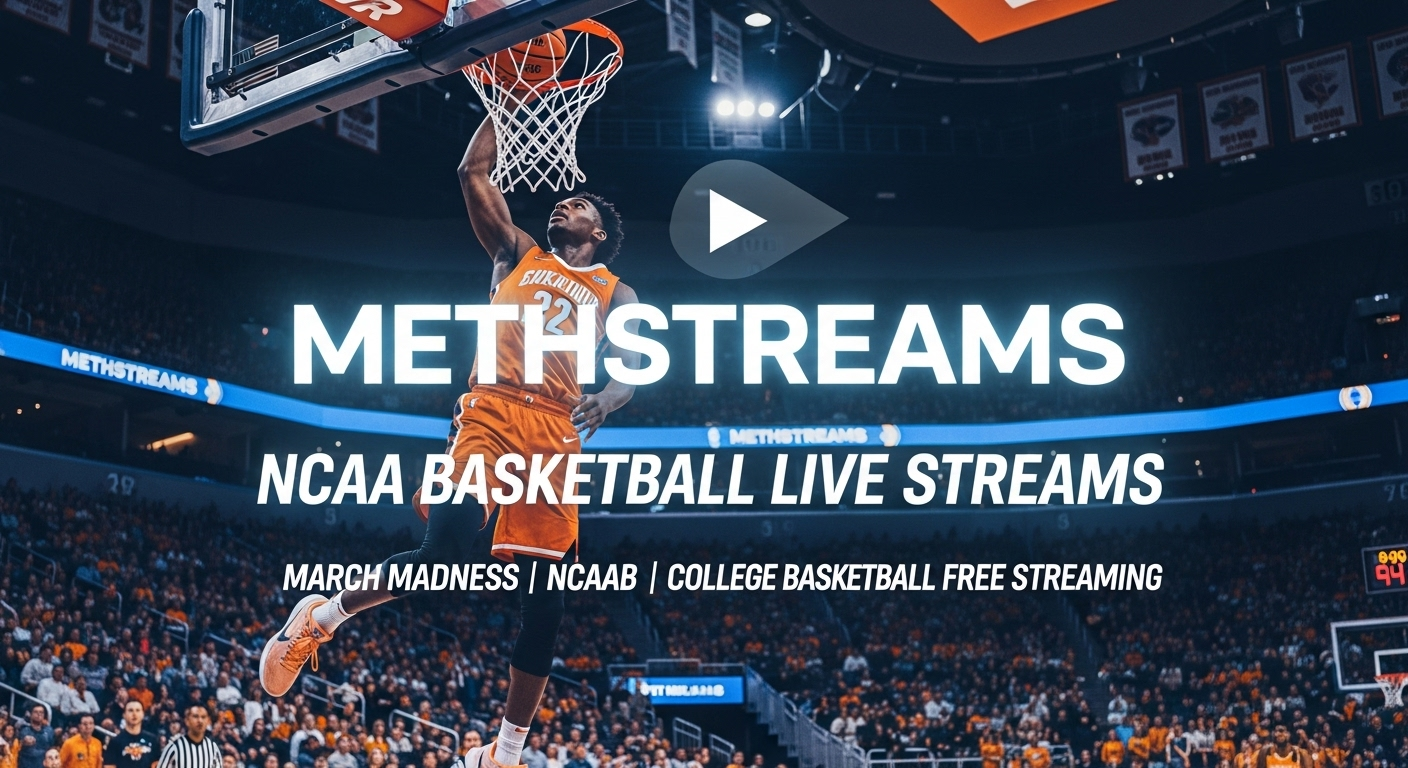 Methstreams NCAA Basketball Live Streams, March Madness, NCAAB & College Basketball Free Streaming